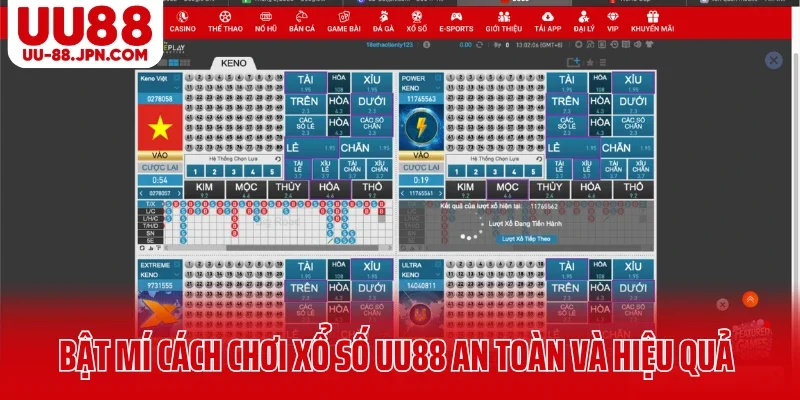 Bật mí cách chơi xổ số UU88 an toàn và hiệu quả