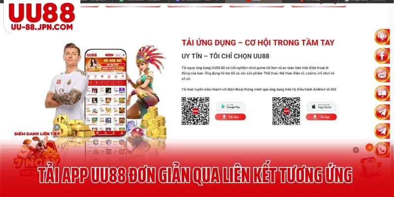 Tải app UU88 đơn giản qua liên kết tương ứng